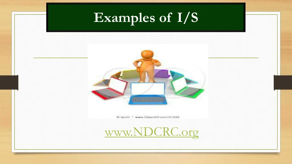 examples of i s