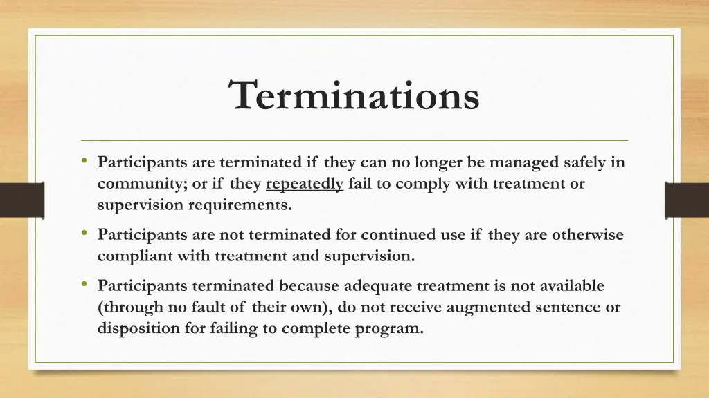 terminations