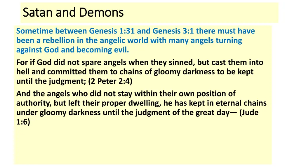 satan and demons satan and demons