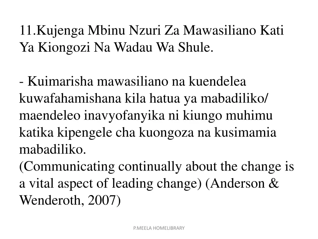11 kujenga mbinu nzuri za mawasiliano kati