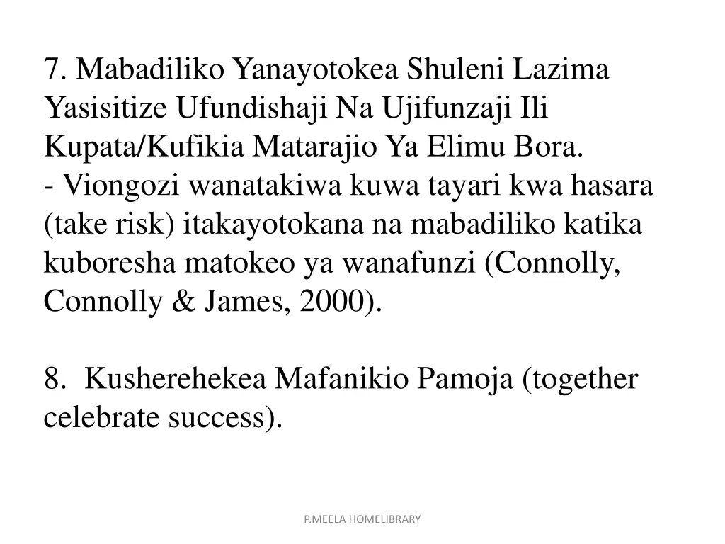 7 mabadiliko yanayotokea shuleni lazima