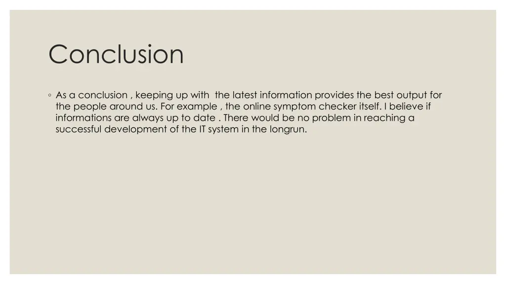 conclusion