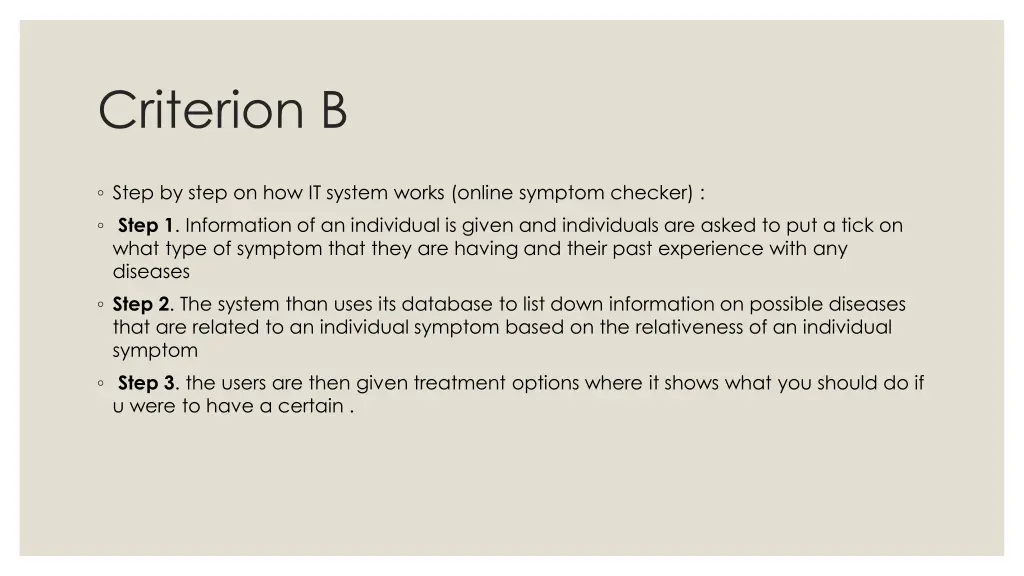 criterion b