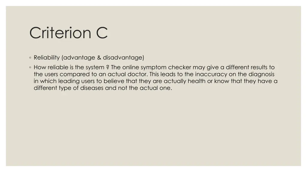 criterion c