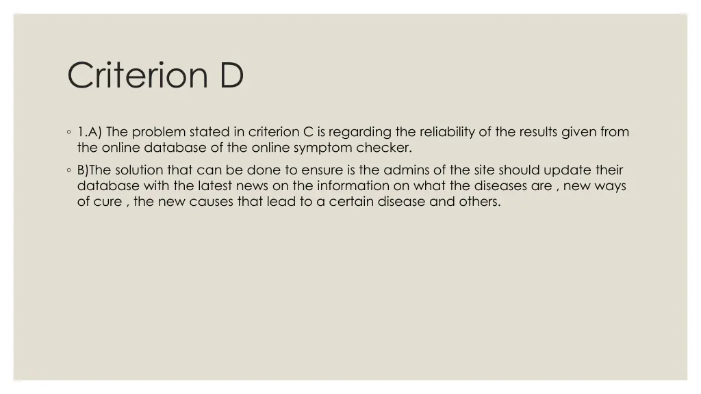 criterion d