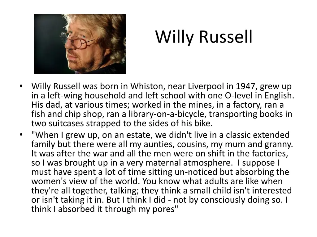 willy russell
