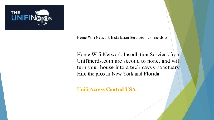 home wifi network installation services