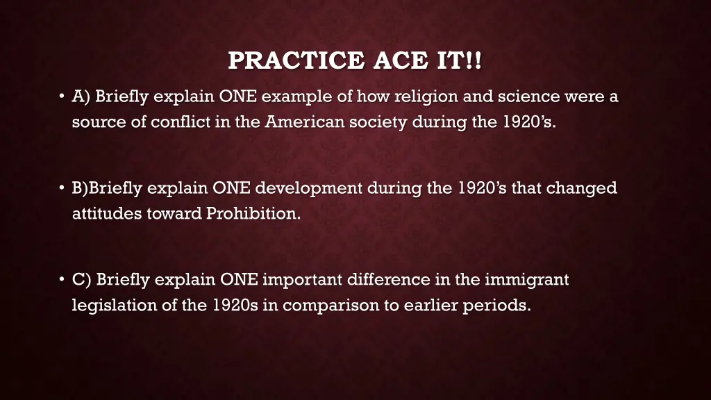 practice ace it