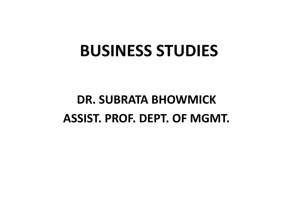 business studies