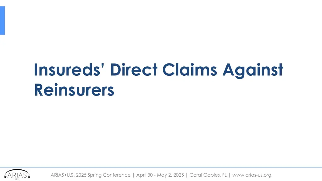 insureds direct claims against reinsurers 1
