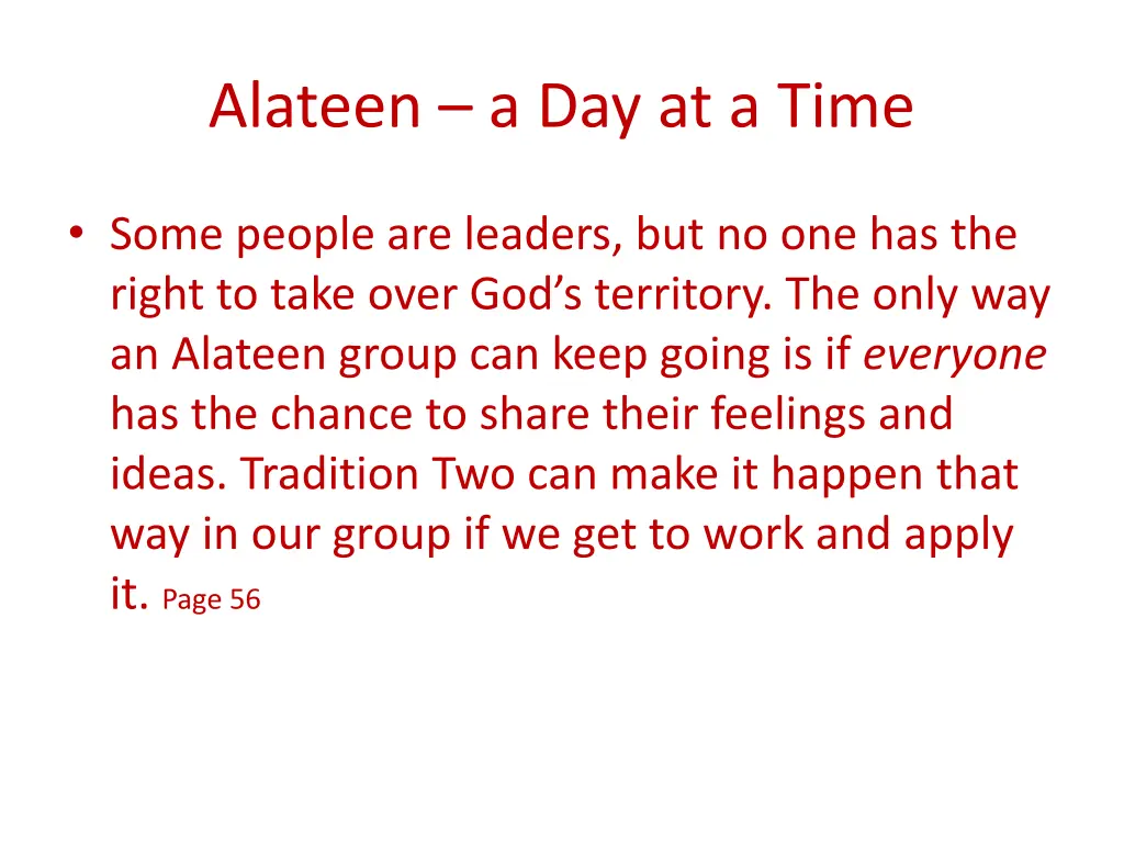 alateen a day at a time