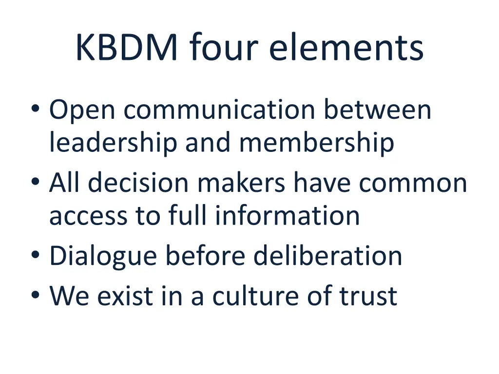 kbdm four elements