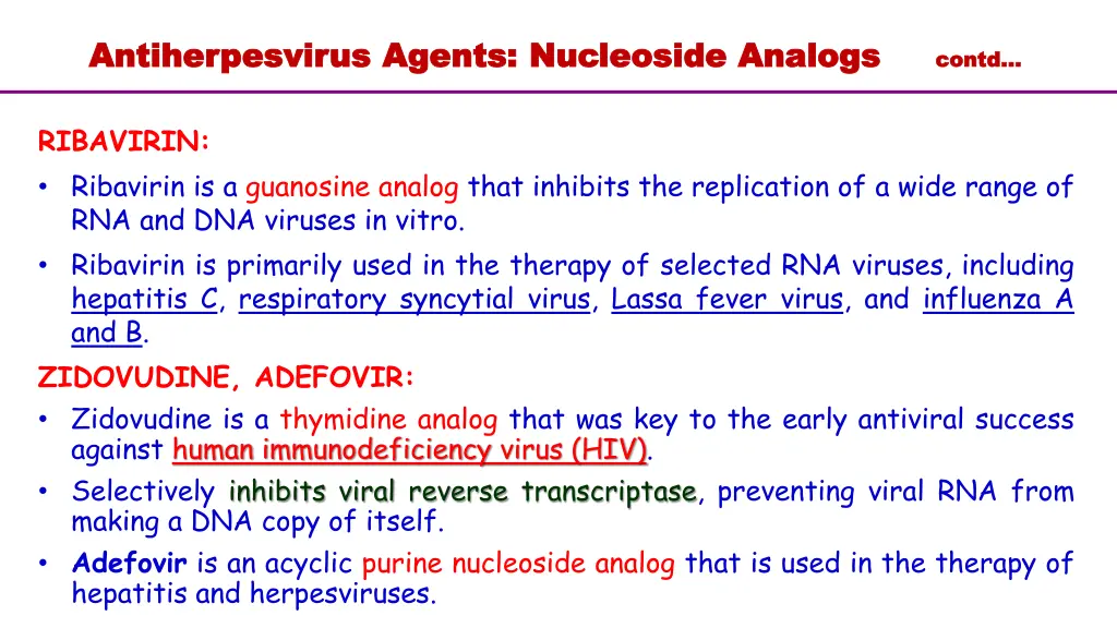 antiherpesvirus antiherpesvirus agents nucleoside 3