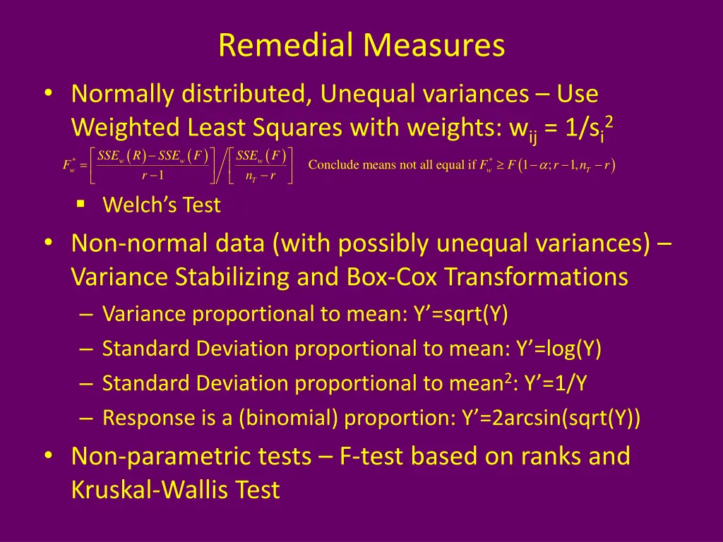 remedial measures