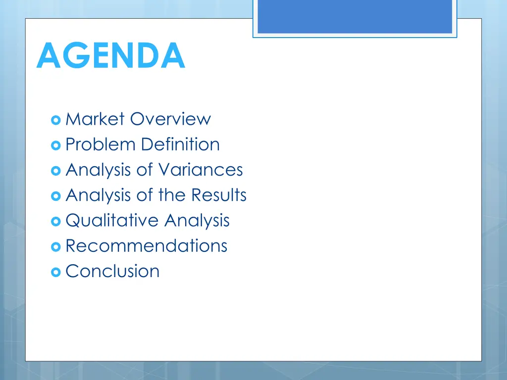 agenda