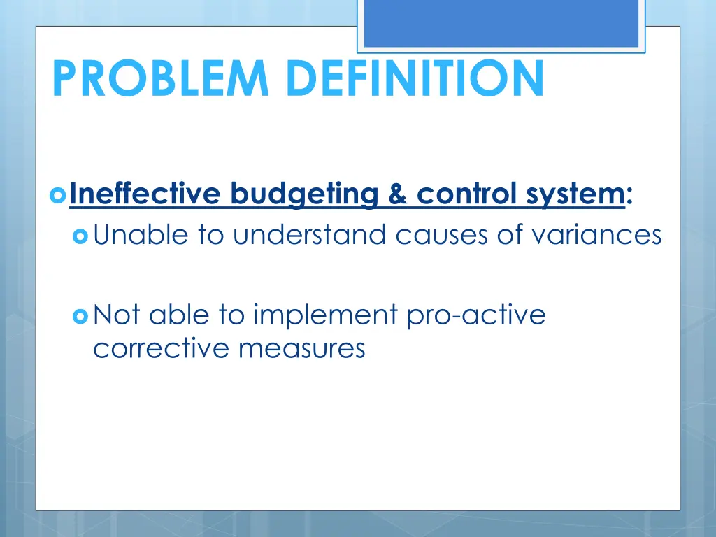 problem definition