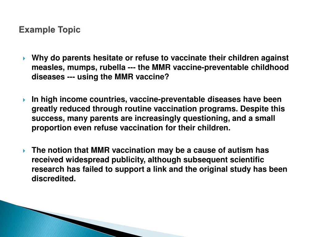 why do parents hesitate or refuse to vaccinate