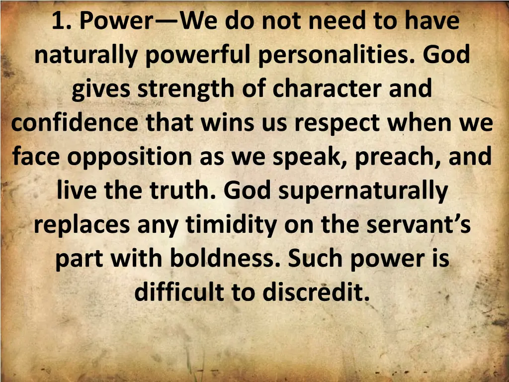 1 power we do not need to have naturally powerful