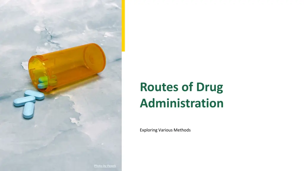 routes of drug administration