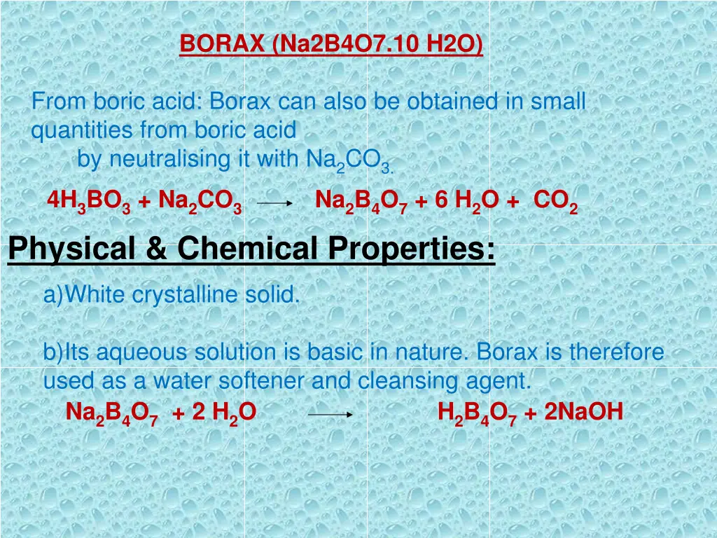 borax na2b4o7 10 h2o