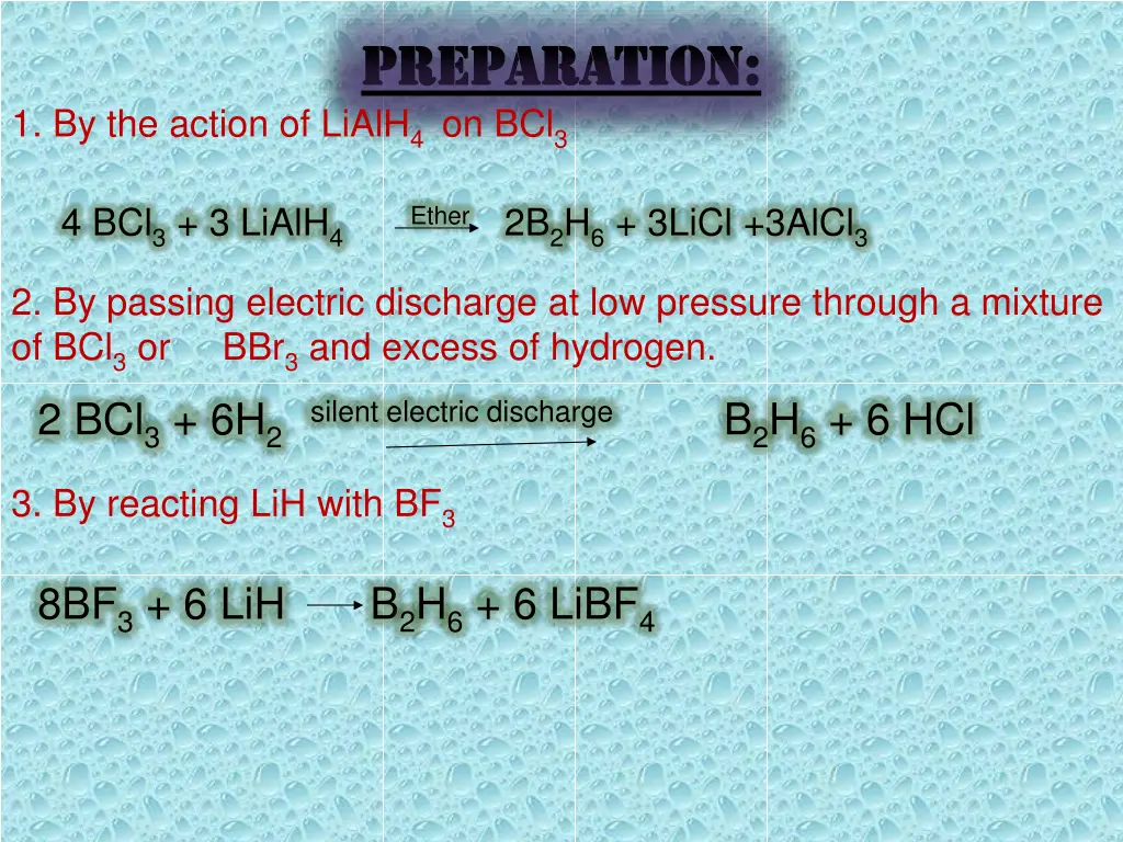 preparation preparation
