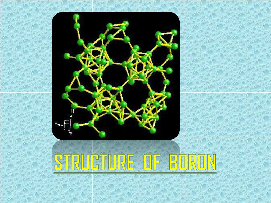 structure of boron