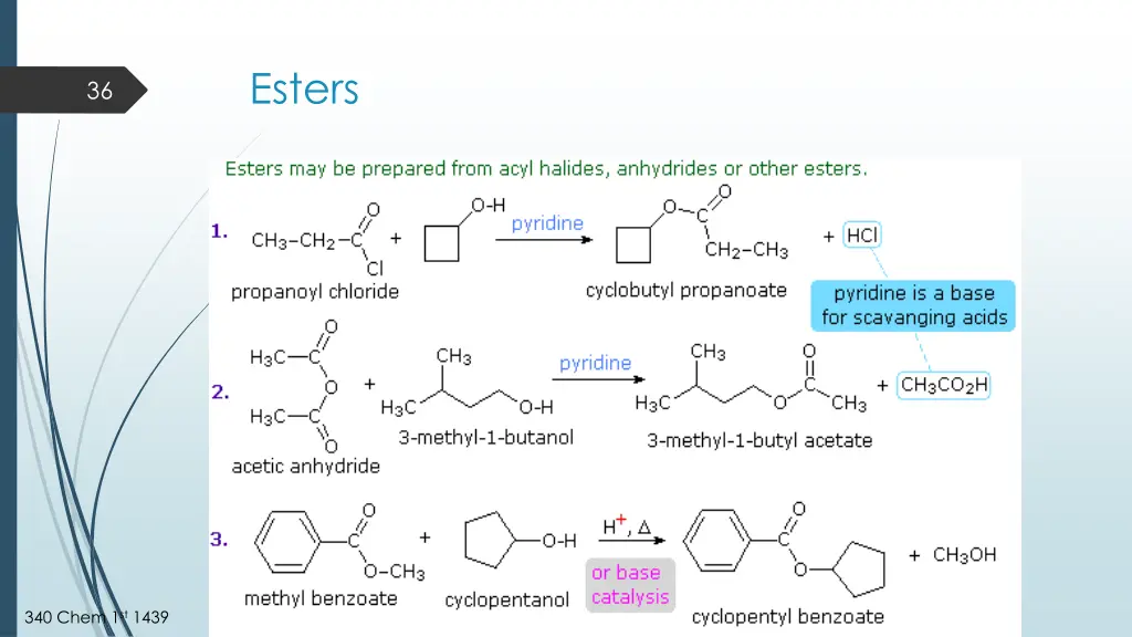 esters