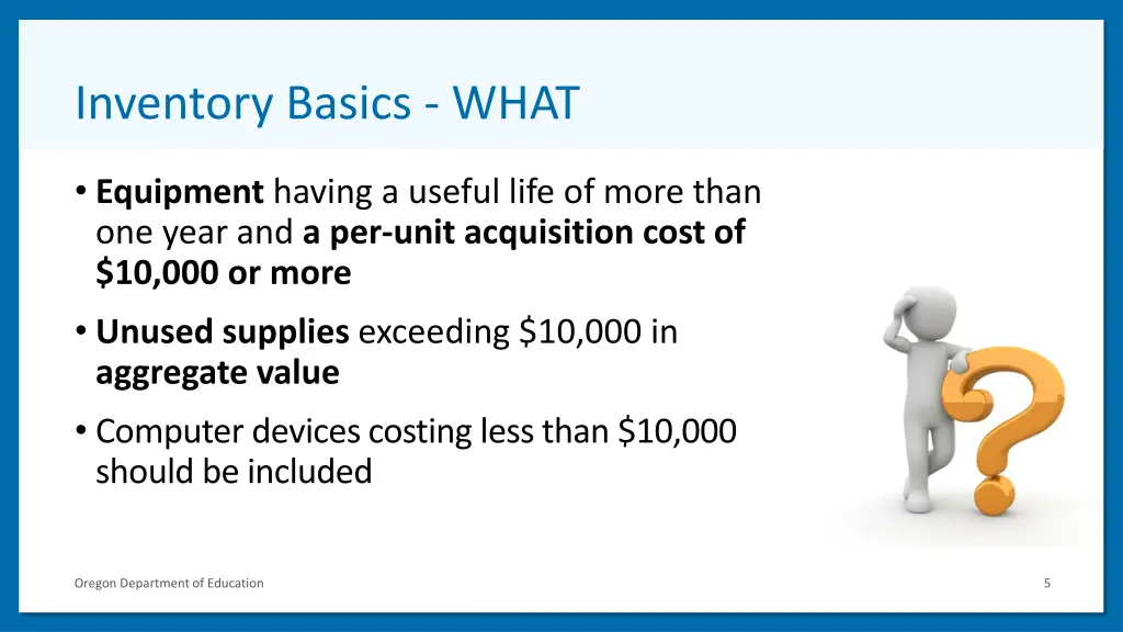 inventory basics what