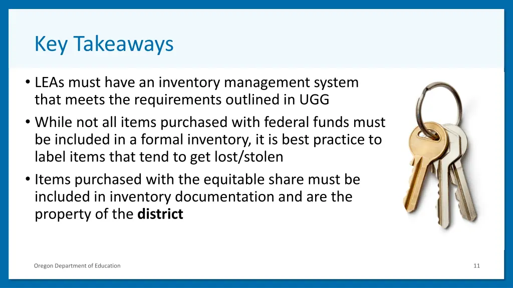 key takeaways