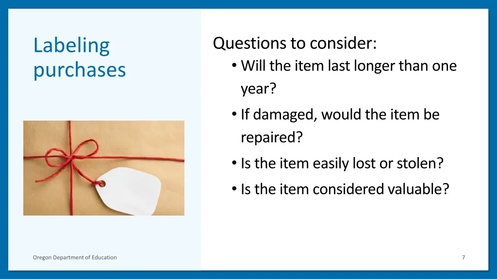 questions to consider will the item last longer