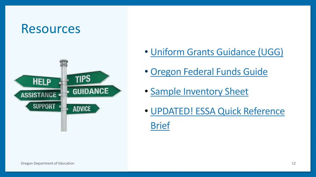 resources