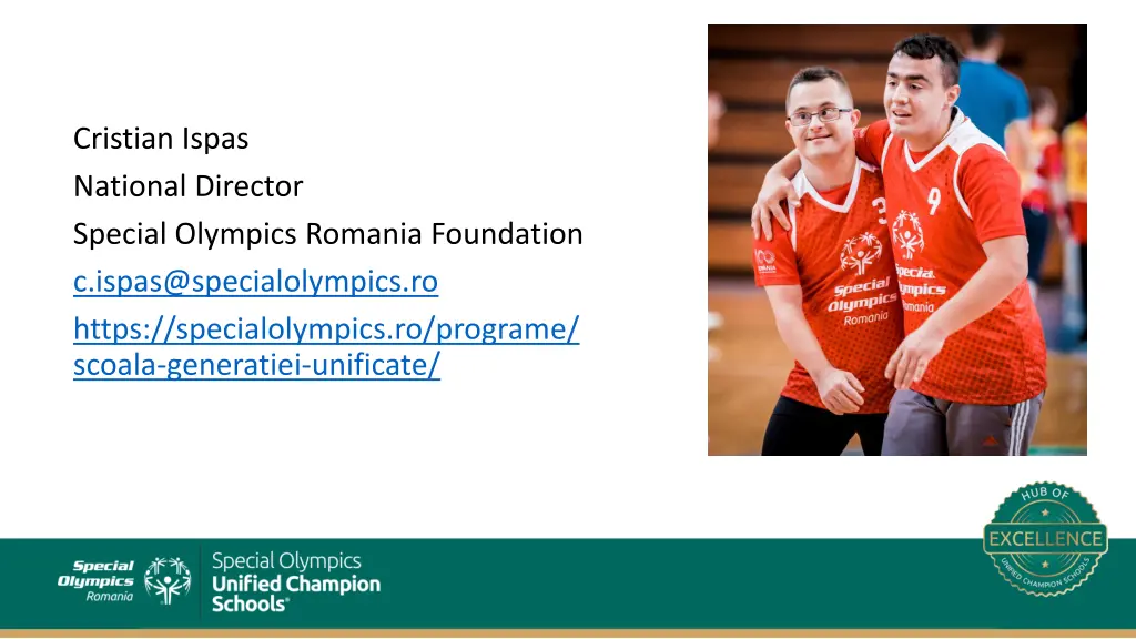cristian ispas national director special olympics