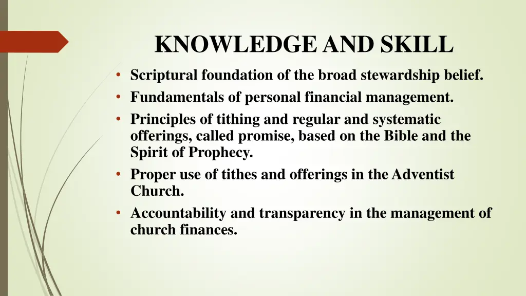 knowledge and skill