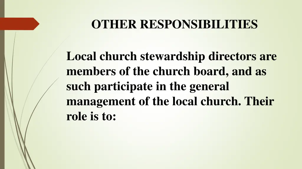other responsibilities