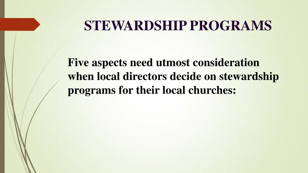 stewardship programs