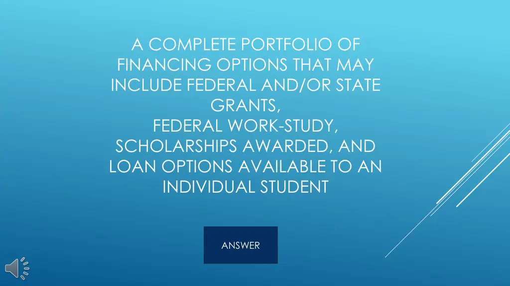 a complete portfolio of financing options that