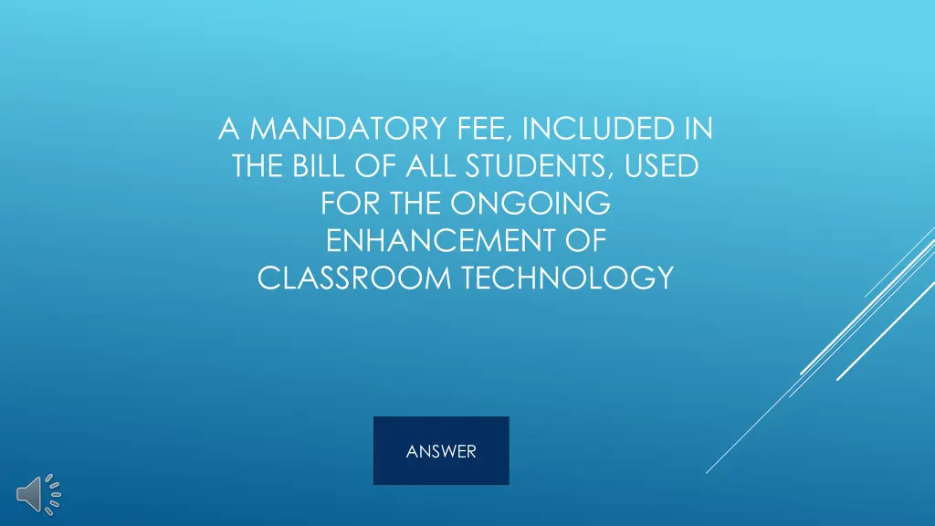 a mandatory fee included in the bill