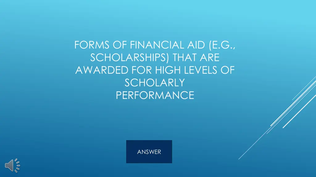 forms of financial aid e g scholarships that