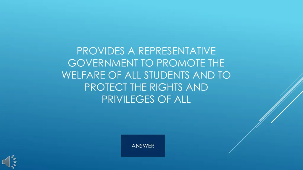 provides a representative government to promote