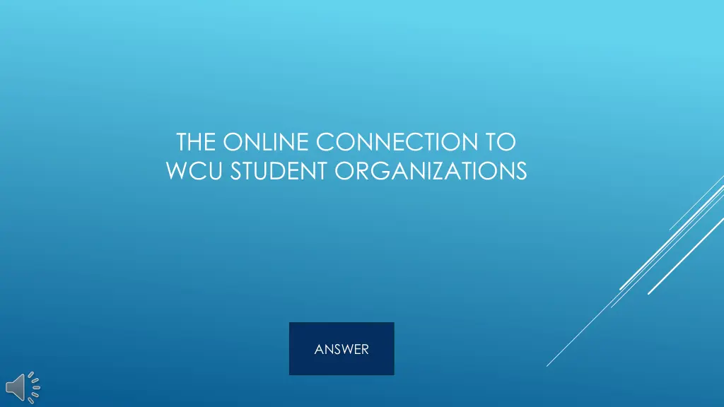 the online connection to wcu student organizations