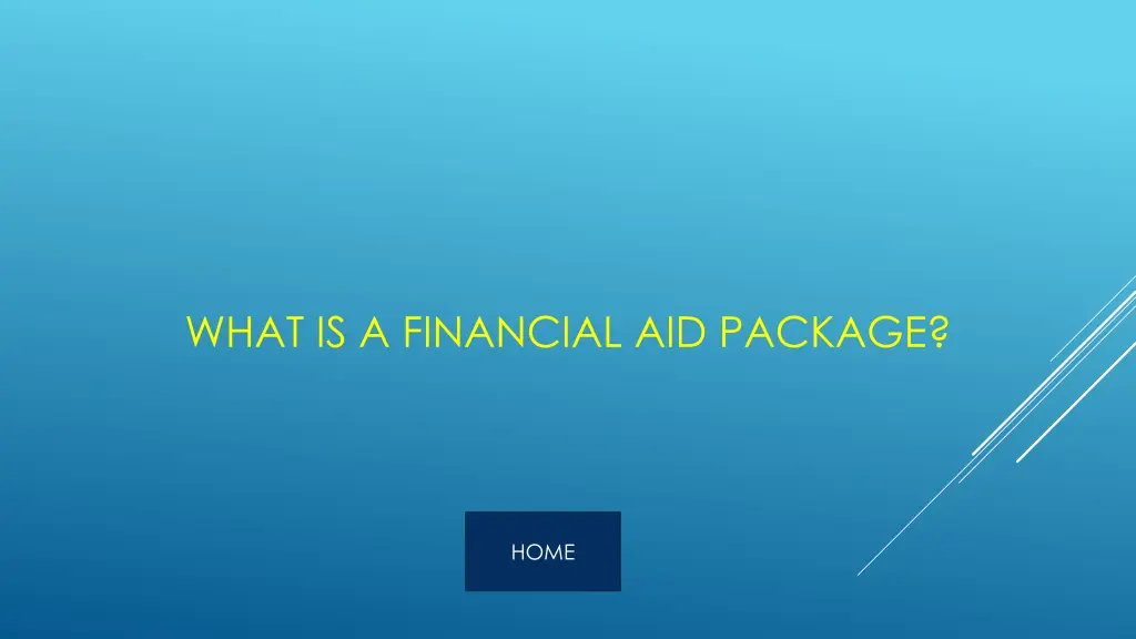 what is a financial aid package