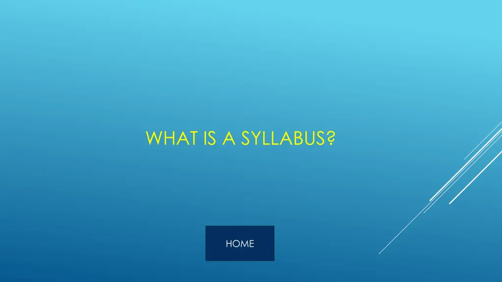 what is a syllabus
