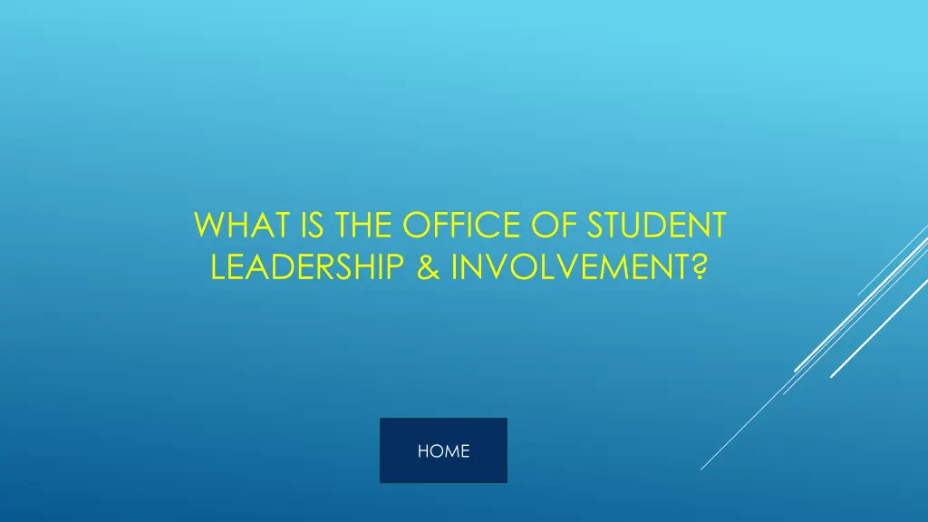what is the office of student leadership