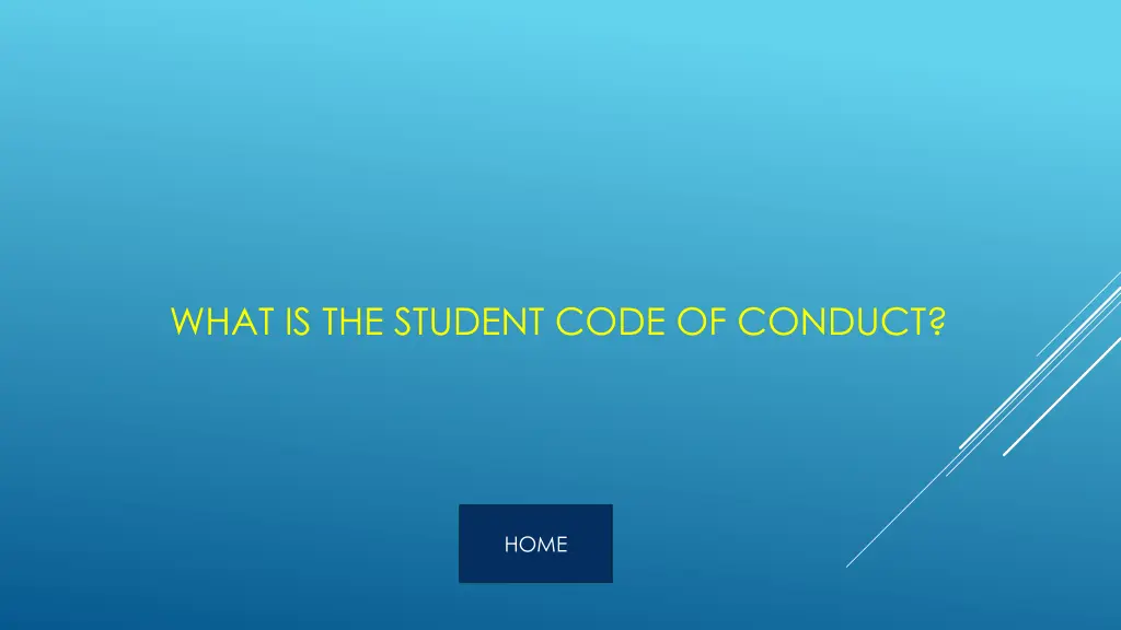what is the student code of conduct