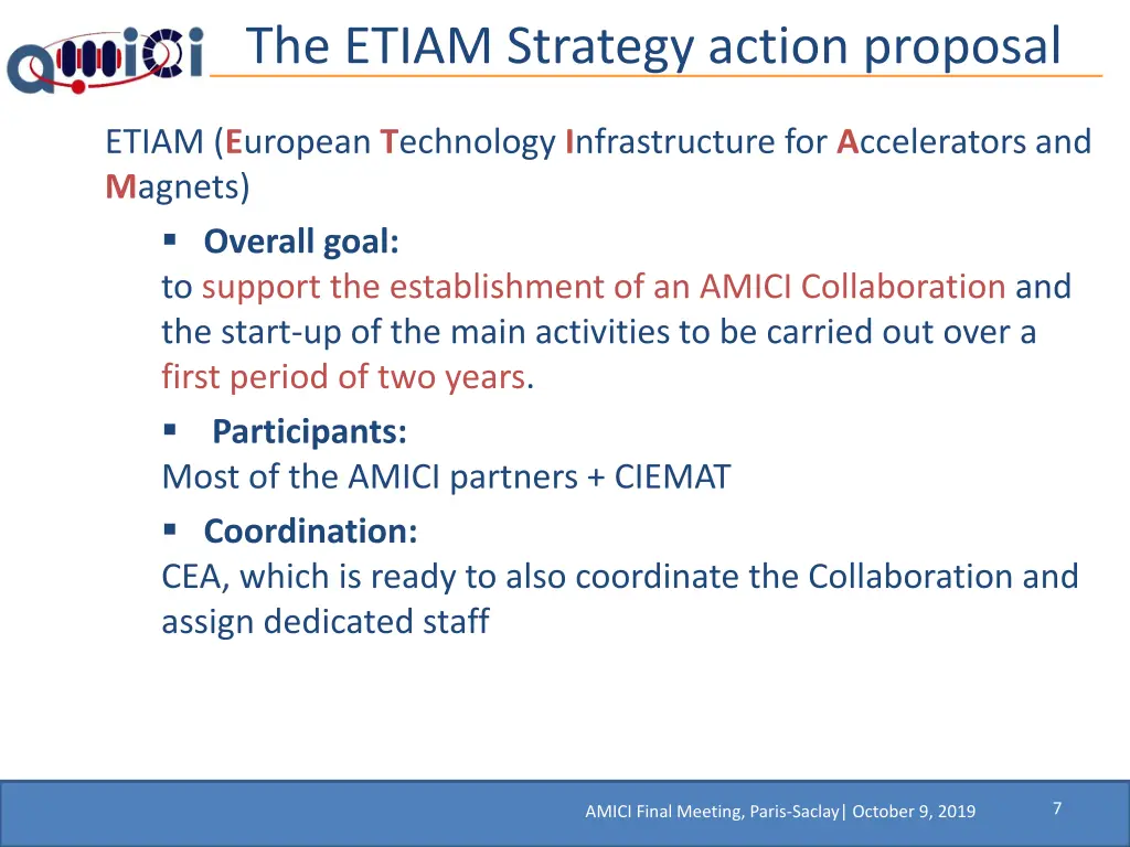 the etiam strategy action proposal