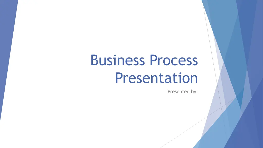 business process presentation