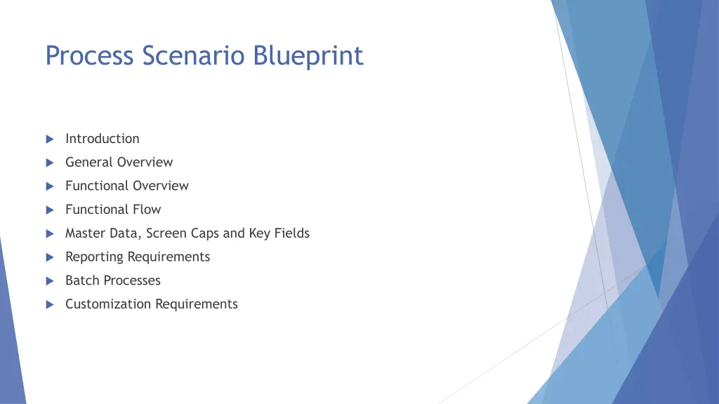 process scenario blueprint
