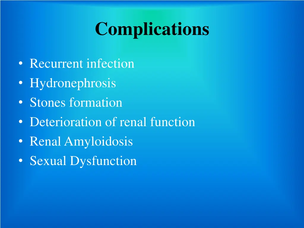 complications
