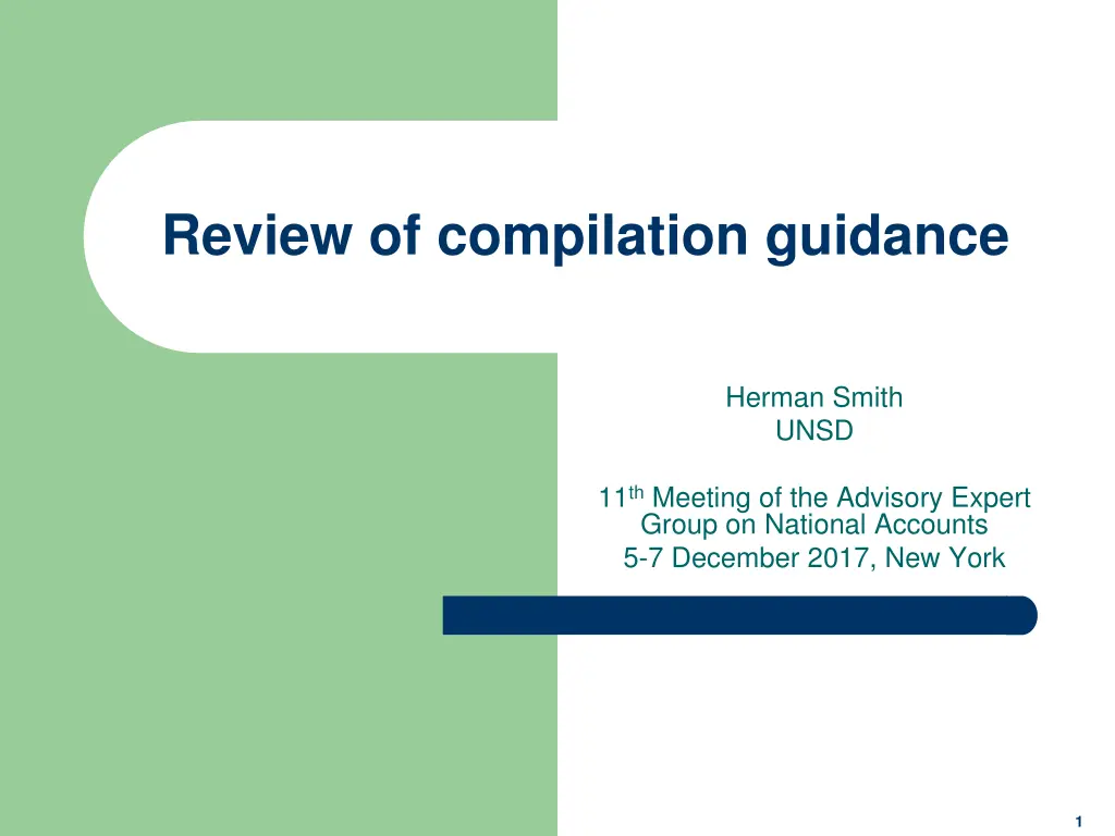 review of compilation guidance