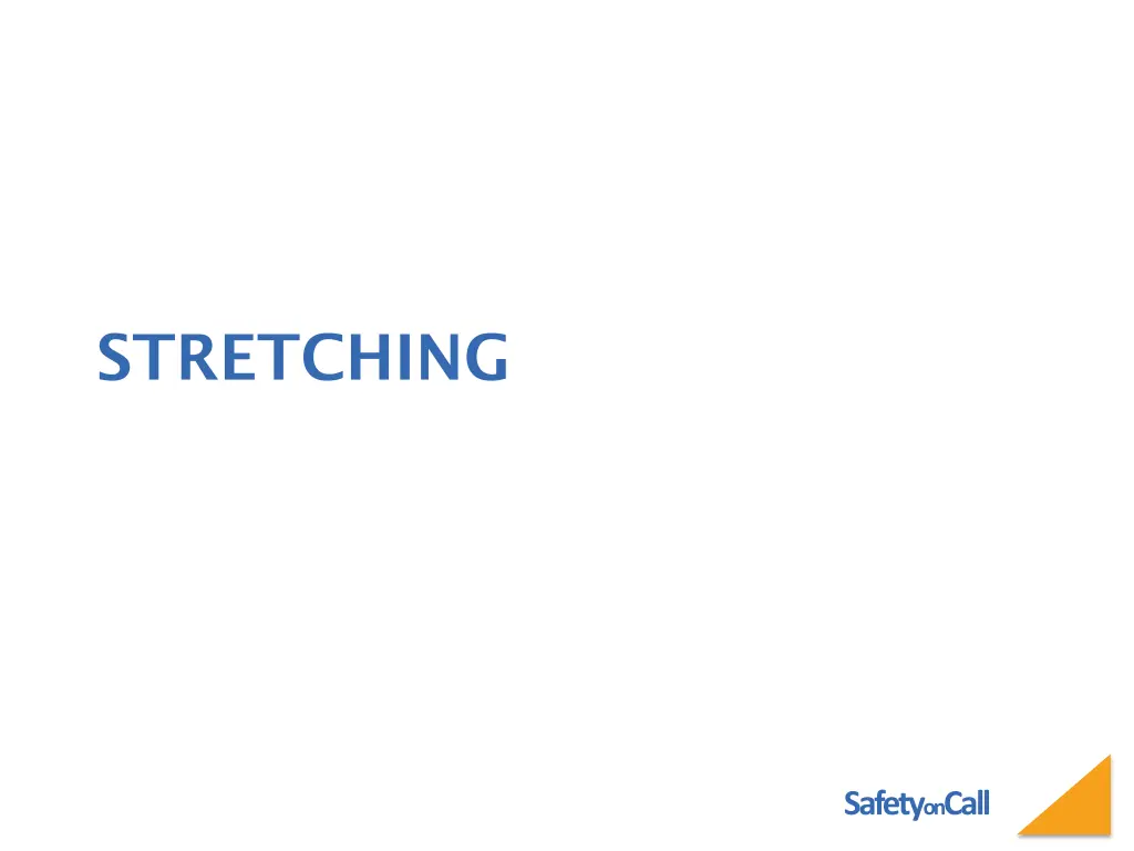 stretching